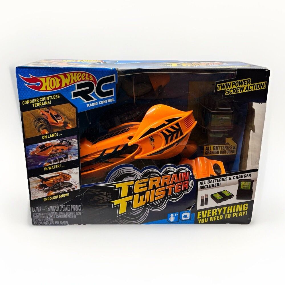Hot Wheels RC Terrain Twister 2015 Amphibious Vehicle Land Water Snow Sealed